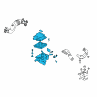OEM 2010 Kia Rondo Air Cleaner Assembly Diagram - 281101D500