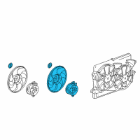 OEM Chevrolet Equinox Fan Motor Diagram - 25952812