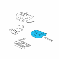 OEM 2005 Cadillac DeVille Pad Asm, Driver Seat Cushion Diagram - 88957762