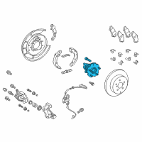 OEM 2018 Toyota Mirai Hub & Bearing Diagram - 42450-47050