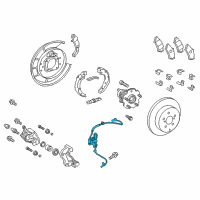 OEM Toyota Prius V ABS Sensor Wire Diagram - 89516-47090
