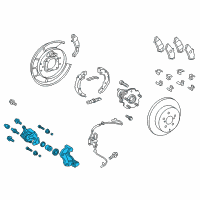 OEM Toyota Prius V Caliper Assembly Diagram - 47830-47080