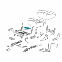 OEM 2018 Chevrolet Traverse Seat Cushion Heater Diagram - 13514402