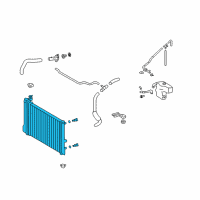 OEM 2010 Toyota Matrix Radiator Assembly Diagram - 16410-0H250