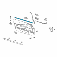 OEM 2019 Lexus LC500h WEATHERSTRIP, Front Door Diagram - 68172-11010