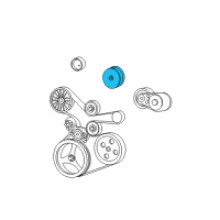OEM Jeep Wrangler Pulley-Idler Diagram - 53013366AA