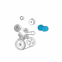 OEM 2003 Jeep Wrangler TENSIONER-Belt Diagram - 4861277AD