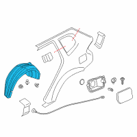 OEM 2017 BMW X3 Cover, Wheel Housing, Rear Left Diagram - 51-71-7-213-649