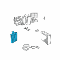 OEM 2001 Chrysler LHS Core-Heater Diagram - 5011078AC