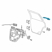 OEM 2017 Jeep Grand Cherokee Handle-Exterior Door Diagram - 1MW30GW7AE