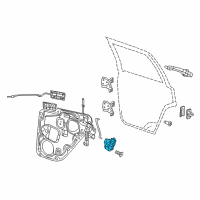 OEM Jeep Latch-Rear Door Diagram - 4589922AH