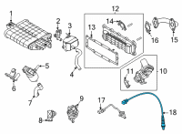 OEM 2022 Hyundai Elantra Sensor Assembly-Oxygen Diagram - 39210-2J750
