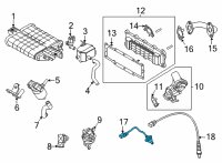 OEM 2022 Hyundai Elantra Sensor Assembly-Oxygen Diagram - 39210-2J600