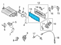 OEM Hyundai Elantra Gasket-EGR Cooler Diagram - 28495-2J000