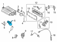 OEM 2022 Hyundai Elantra Valve-PURGE Control Diagram - 28910-2J301