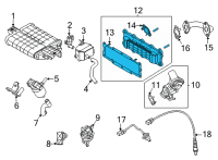 OEM 2022 Hyundai Elantra EGR Cooler Diagram - 28460-2J700