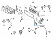 OEM 2021 Hyundai Sonata Gasket-Intake Manifold Diagram - 28411-2J310