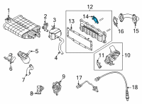 OEM 2022 Hyundai Elantra Gasket-EGR Pipe Diagram - 28491-2J700