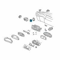 OEM Honda Switch Assembly, Remote Control Mirror Diagram - 35753-S3Y-003