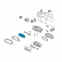 OEM Honda Insight Lcd Assembly Diagram - 78130-S3Y-003