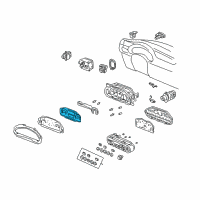 OEM 2004 Honda Insight Lcd Assembly Diagram - 78130-S3Y-003