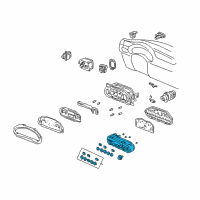 OEM Honda Insight Control Assy., Auto Air Conditioner *YR277L* (FG DARK TITANIUM) Diagram - 79600-S3Y-A43ZB