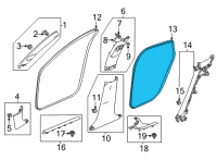 OEM 2022 Honda Civic SEAL, R- RR Diagram - 72815-T20-A11