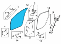 OEM 2022 Honda Civic SEAL, R- FR Diagram - 72315-T20-A01