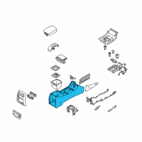 OEM Hyundai Console-Front Diagram - 84610-3J000-6T