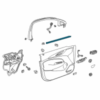 OEM 2019 Buick Regal Sportback Belt Weatherstrip Diagram - 13463838