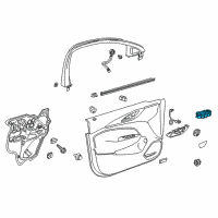 OEM 2020 GMC Acadia Window Switch Diagram - 84513458