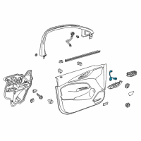 OEM 2018 Buick Regal TourX Map Lamp Assembly Diagram - 13595240