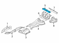 OEM BMW 330e HEAT INSULATOR FLOOR PANEL T Diagram - 51-75-7-428-149