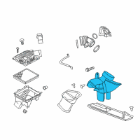 OEM 2014 Chevrolet Impala Inlet Duct Diagram - 22814088