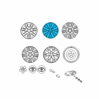 OEM Toyota Avalon Wheel, Alloy Diagram - 42611-AC061