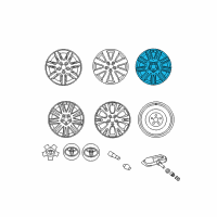 OEM 2007 Toyota Avalon Wheel, Alloy Diagram - 42611-AC091