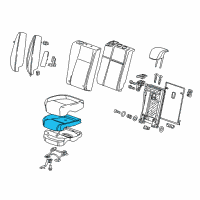 OEM 2015 Chevrolet Trax Seat Cushion Pad Diagram - 95083357