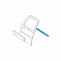 OEM 2003 Ford Explorer Sport Trac Belt Weatherstrip Diagram - 1L5Z-3525596-AAA