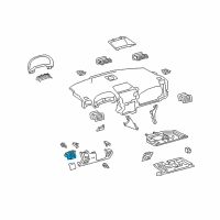 OEM Lexus RX350 Instrument Panel Cup Holder Diagram - 55620-0E030-B0