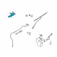 OEM Kia Sedona Rear Wiper Motor Assembly Diagram - 0K53Z67450A