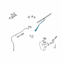 OEM 2004 Kia Sedona Rear Windshield Wiper Arm Diagram - 0K53Z67421A