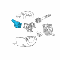 OEM 2019 Chevrolet Blazer Multifunction Switch Diagram - 84414711