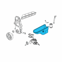 OEM 1999 Chevrolet K2500 Oil Pan Diagram - 12563902