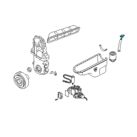 OEM 1997 Chevrolet Express 2500 Dipstick Diagram - 12550885