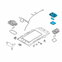 OEM 2012 Kia Sorento Lamp Assembly-Luggage Compartment Diagram - 926202P000H9