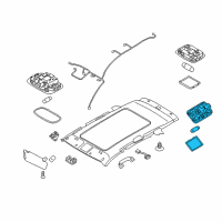 OEM 2015 Kia Sorento Lamp Assembly-Rear Map RH Diagram - 928702P600H9