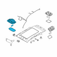 OEM 2014 Kia Sorento Lamp Assembly-Room Diagram - 928502P000H9