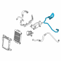 OEM BMW 335i Oil Cooling Pipe Outlet Diagram - 17-22-7-639-644