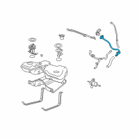 OEM Mercury Filler Pipe Diagram - 5G1Z-9034-AA