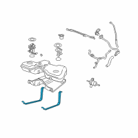 OEM Ford Five Hundred Support Strap Diagram - 6G1Z-9092-A